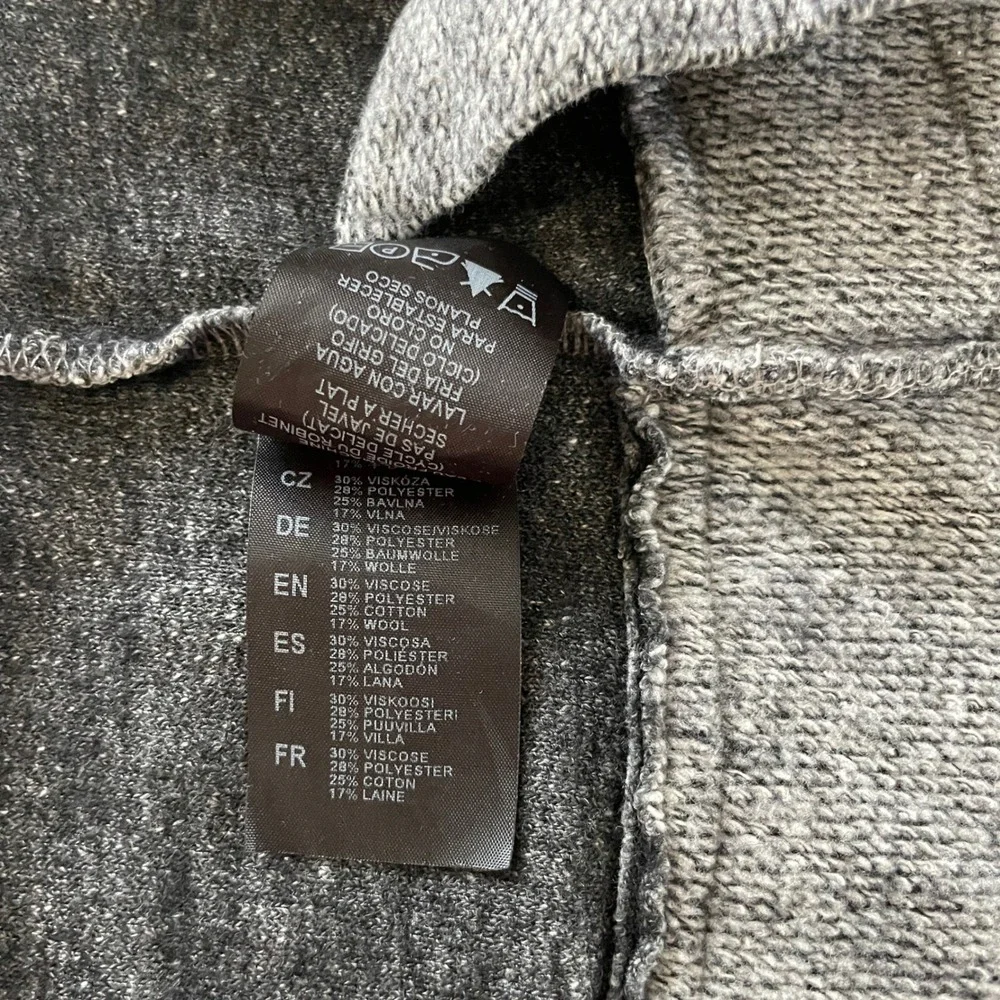 Kuhl Cardigan Sweater Womens Medium Gray Open Front Draped Knit Gorpcore